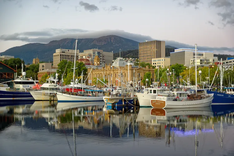 City view of Hobart, Australia for brain injury support in Tasmania webpage.