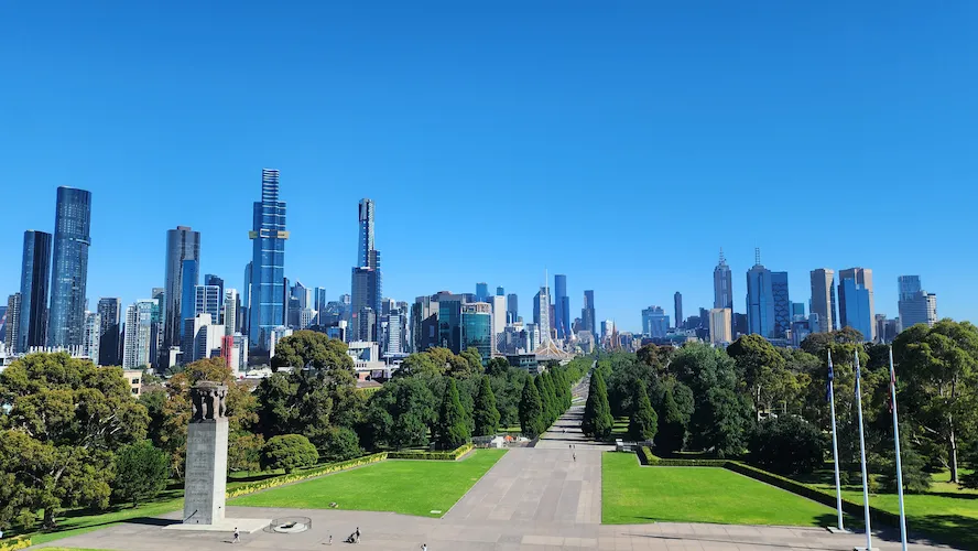 City view of Melbourne, Australia for brain injury support in Vitoria webpage.