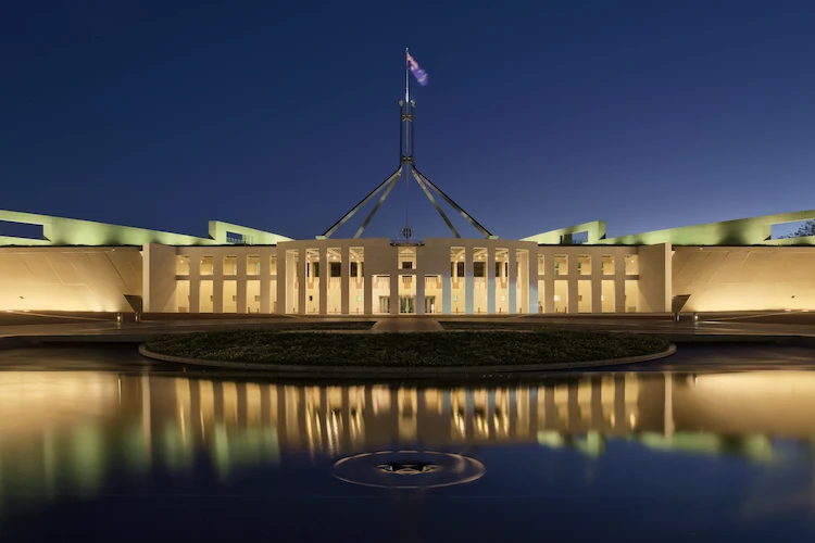 City view of Parliament House in Canberra, Australia for brain injury support in the ACT webpage.