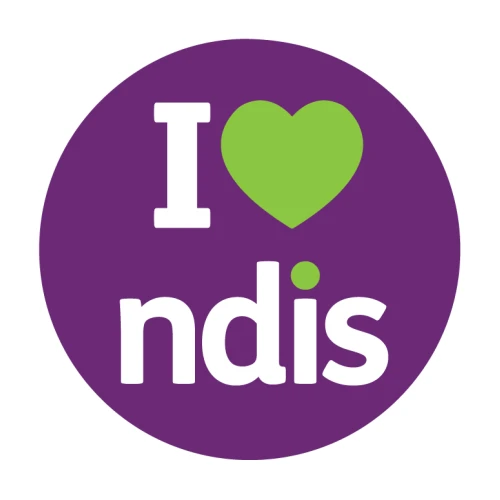 NDIS logo with purple circle background